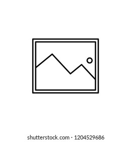 Picture icon vector . line icon picture symbol