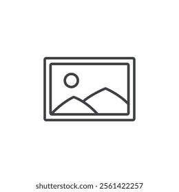 Picture icon Vector logo set flat