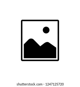 picture icon vector on white background