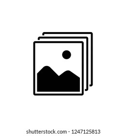 picture icon vector on white background