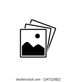 picture icon vector on white background