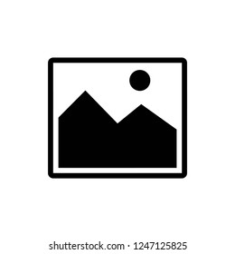 picture icon vector on white background