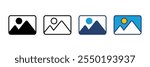 Picture icon vector. photo gallery icon symbol