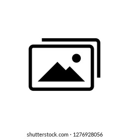 Picture icon vector. photo gallery icon vector