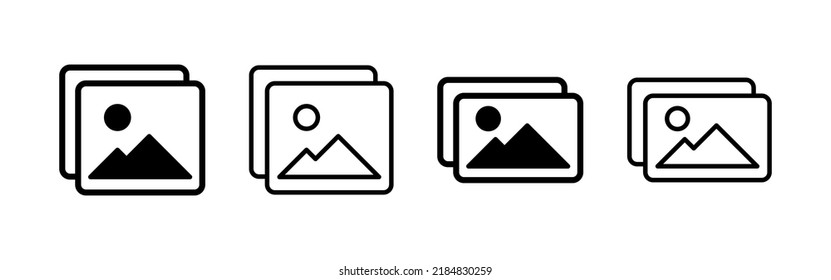 Picture Icon Vector. Photo Gallery Sign And Symbol. Image Icon