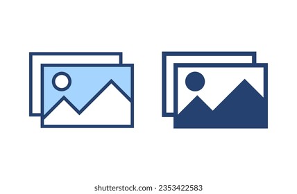 Picture icon vector. photo gallery sign and symbol. image icon