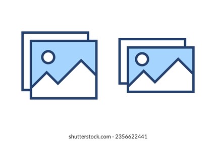 Picture icon vector. photo gallery sign and symbol. image icon