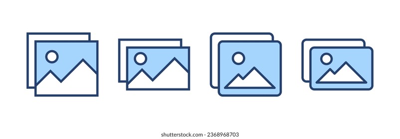 Picture icon vector. photo gallery sign and symbol. image icon