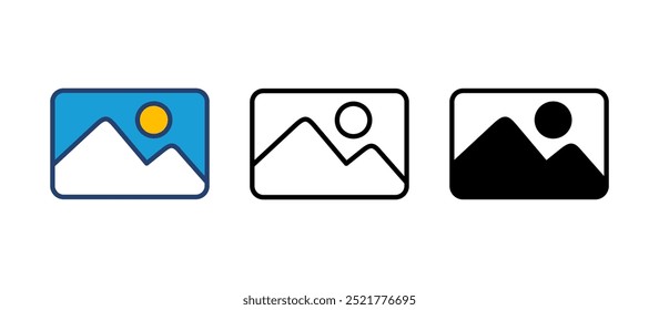 Picture icon vector. photo gallery icon symbol