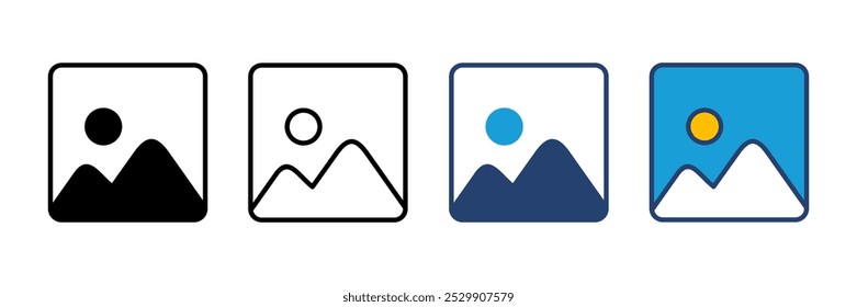 Picture icon vector. photo gallery icon symbol