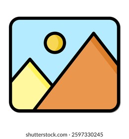 Picture icon vector. photo gallery icon symbol