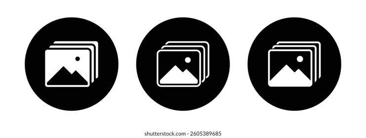 Picture icon vector, photo gallery icon vector, gallery icon vector