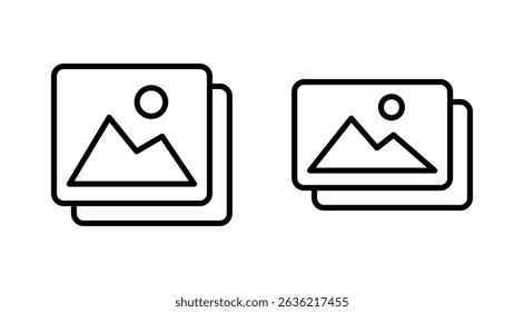 Picture icon vector. photo gallery sign and symbol. image icon