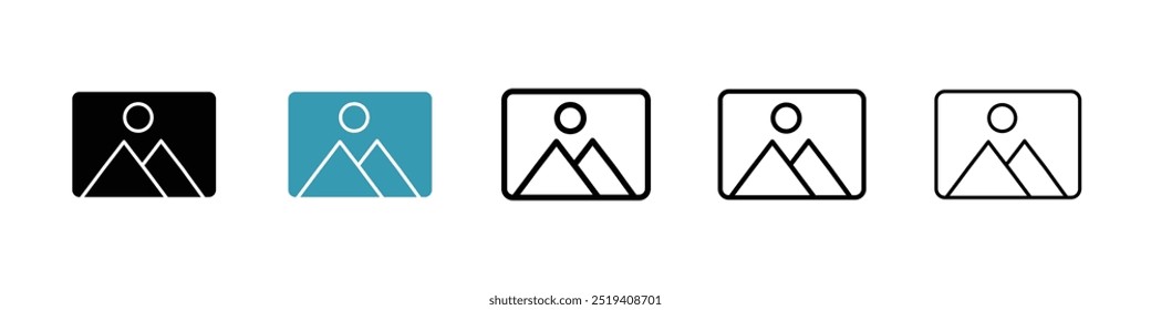Picture icon vector icon set. EPS 10