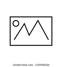 Picture icon vector icon. Simple element illustration. Picture symbol design. Can be used for web and mobile.