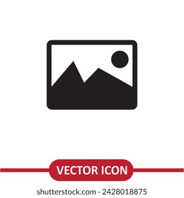 Picture icon vector simple flat illustration on white background..eps