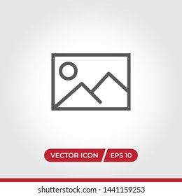 Picture icon vector. Simple picture sign in modern design style for web site and mobile app. EPS10