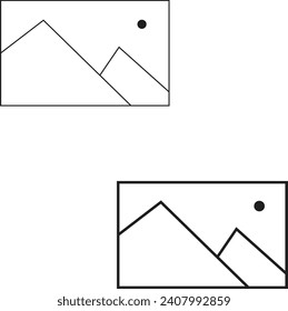 símbolo vectorial de icono de imagen