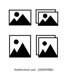 Picture icon vector for web and mobile app. photo gallery sign and symbol. image icon