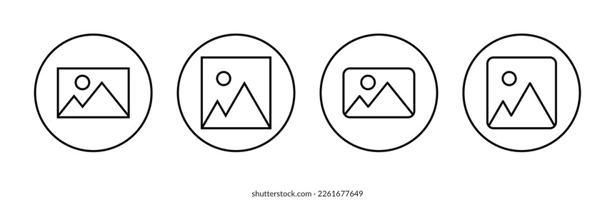 Picture icon vector for web and mobile app. photo gallery sign and symbol. image icon