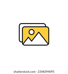 Picture icon vector for web and mobile app. photo gallery sign and symbol. image icon