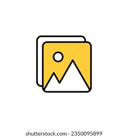 Picture icon vector for web and mobile app. photo gallery sign and symbol. image icon