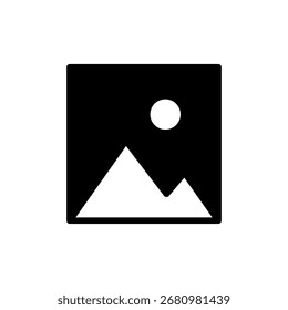 Vetor de ícone de imagem para aplicativo móvel e Web. símbolo e sinal de galeria de fotos. ícone de imagem