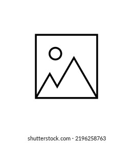 Icono de imagen para aplicación web y móvil. símbolo y signo de galería de fotos. icono de imagen