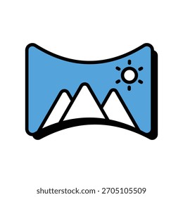 Icono de la imagen con el fondo blanco Ilustración de stock de Vector