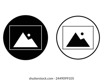 Picture icons set. Picture vector icon. photo gallery icon vector. gallery icon icon set. picture symbol. photo signs. vector illustration. EPS file 215.