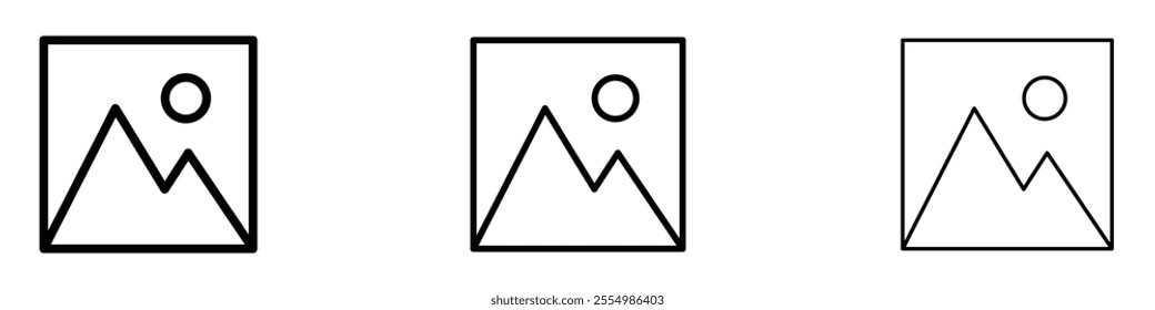 Picture icons in tree different stroke sizes