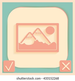 picture, image icon. art sign
