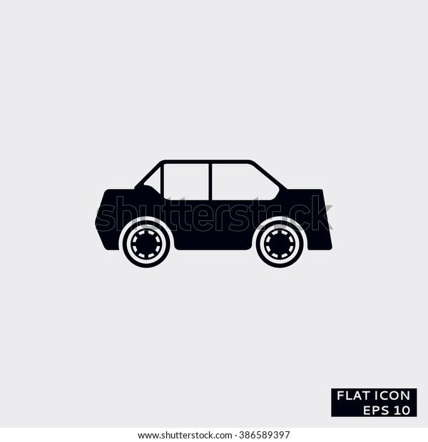 the picture\
with the image of an icon of the black car on a gray background.\
Car Icon black. Car Icon\
Object.