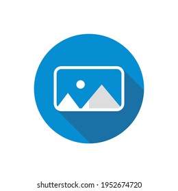 picture image icon. Vector illustration.