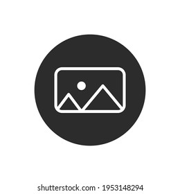picture image icon. Vector illustration.