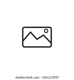 Picture image icon vector. Simple design on white background.