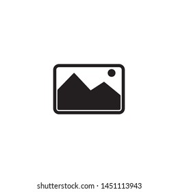 Picture image icon vector. Simple design on white background.