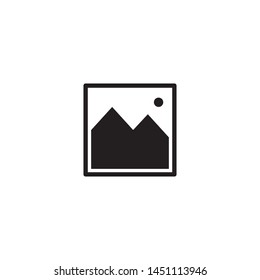 Picture image icon vector. Simple design on white background.