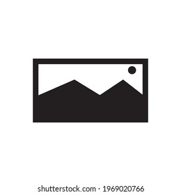 Picture image icon vector. Simple design on white background.