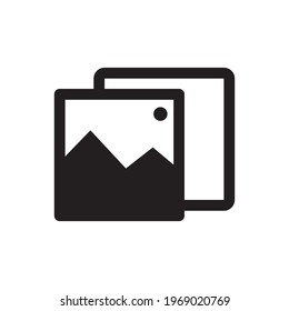 Picture image icon vector. Simple design on white background.