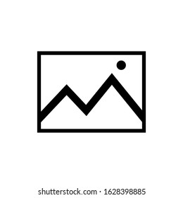 picture image icon with a white background