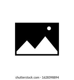 picture image icon with a white background