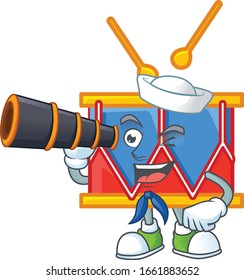 A picture of independence day drum Sailor style with binocular