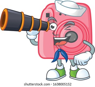 A picture of instan camera Sailor style with binocular