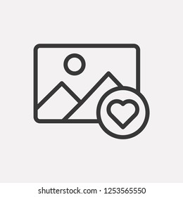 Picture isolated on background. Gallery symbol modern, simple, vector, icon for website design, mobile app, ui. Vector Illustration