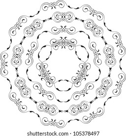 The picture isolated on white