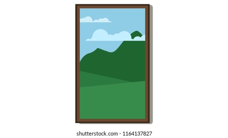 Picture isolated vector illustration