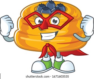 A picture of kataifi dressed as a Super hero cartoon character