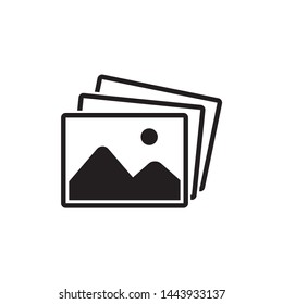 picture landscape icon symbol vector. on white background. eps10