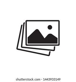 picture landscape icon symbol vector. on white background. eps10